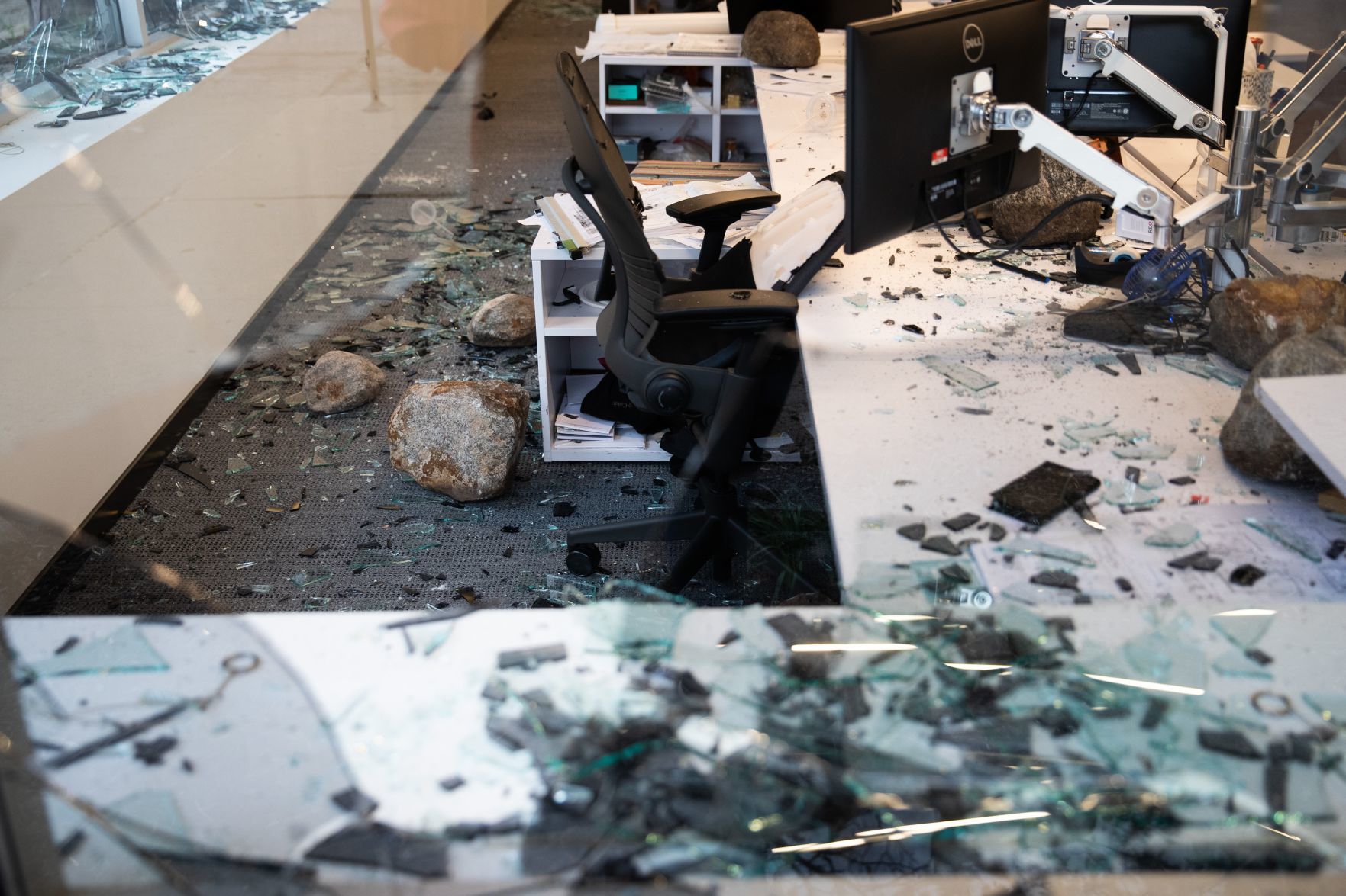 Protest Damage